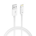 Kabel Forcell F-ENERGY MFi pro Apple zařízení 1 m - bílý