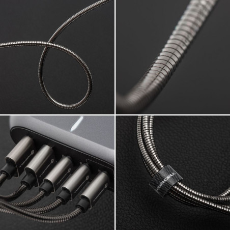 Forcell F-ENERGY PD 27W kabel USB-C Lightning 1 m - stříbrná