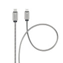 Forcell F-ENERGY PD 27W kabel USB-C Lightning 1 m - stříbrná