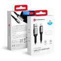 Kabel Forcell F-Energy pro iPhone 3 m - černý