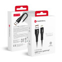 Kabel Forcell C343 pro iPhone 1 m - černý