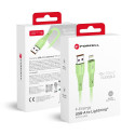 Kabel Forcell F-Energy 2,4A 12W pro Apple zařízení 1 m - zelený (C343)