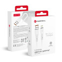 Kabel Forcell C343 pro Lightning 1 m - bílá