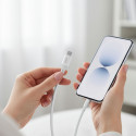Kabel Forcell C343 pro Lightning 1 m - bílá