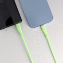 Kabel USB-C na Lightning Forcell C346 27W 3A 1 m zelená