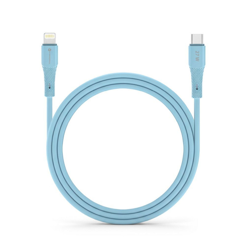 Kabel Forcell F-ENERGY PD 3A 27W pro Lightning - modrá