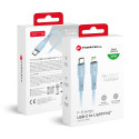 Kabel Forcell F-ENERGY PD 27W USB-C na Lightning 1 m - modrá