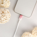 Kabel Forcell F-ENERGY 2,4A 12W pro Apple zařízení 1 m - bílý