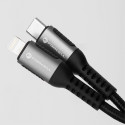 Kabel USB-C na Lightning Forcell F-ENERGY 27W černý 0,25 m