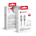 Kabel Forcell F-ENERGY PD 27W USB-C to Lightning (2 m) stříbrná