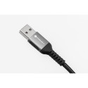 Kabel USB pro iPhone FORCELL F-ENERGY 2,4A 12W pro Apple Lightning 0,25 m - černý