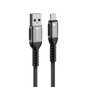 Kabel USB pro iPhone FORCELL F-ENERGY 2,4A 12W pro Apple Lightning 0,25 m - černý