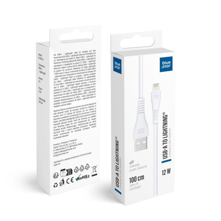 Kabel Blue Star PJ-DG5-A pro iPhone/iPad 1 m - bílý