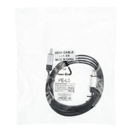 Kabel HDMI 2.0 pro HDMI zařízení 1,5 m - černý