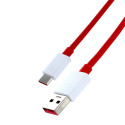 OnePlus D301 USB-A na USB-C kabel 4A 1 m červený