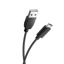 Kabel Blue Star USB A na Micro USB 1,2 m 3A - černý