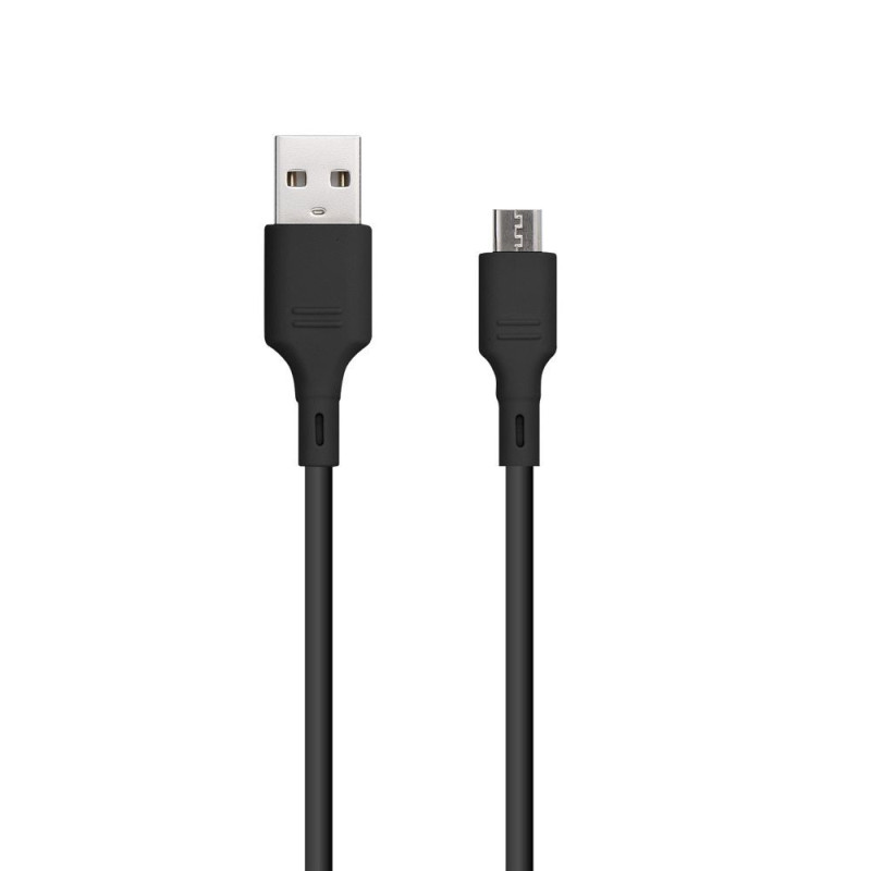 Kabel Blue Star DC-001AM2.0 pro nabíjení a data 1 m - černý