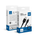 Kabel Blue Star DC-001AM2.0 pro nabíjení a data 1 m - černý