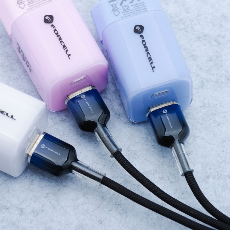 Kabel Forcell C351 pro Micro USB 1 m - černý