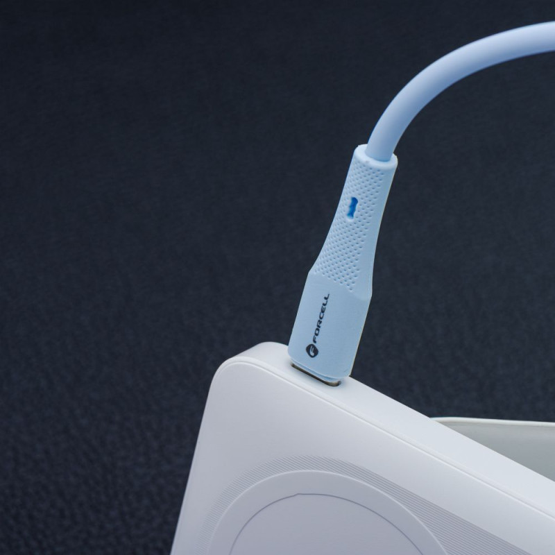 Kabel Forcell F-ENERGY pro Micro USB 1 m - modrý