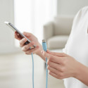 Kabel Forcell F-ENERGY pro Micro USB 1 m - modrý