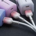 Kabel Forcell C351 pro Micro USB 1 m - bílá
