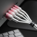 Kabel Forcell C351 pro Micro USB 1 m - bílá
