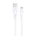 Kabel Blue Star PJ-DG3-A USB-A na Micro USB 2A 1 m - bílá