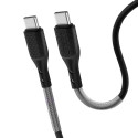 Kabel Forcell F-ENERGY QC4.0 PD 5A 66W pro USB-C zařízení 1 m - černý