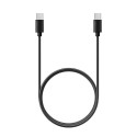Kabel USB‑C na USB‑C 60W PD QC 3A 1m černý C296