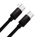 Kabel USB‑C na USB‑C 60W PD QC 3A 1m černý C296