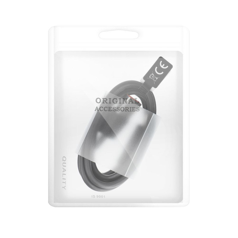 Kabel USB A na Type C 3.0 2A HD2 1 m pro nabíjení a data - černý