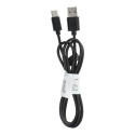 Kabel Cable USB A na Type C 2.0 C366 pro zařízení 1 m - černý
