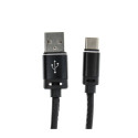 Kabel Cable USB A na Type C 2.0 C366 pro zařízení 1 m - černý