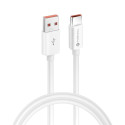 Kabel Forcell C336 pro rychlé nabíjení zařízení USB A na USB C 1 m - bílý