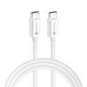 Kabel Forcell F-ENERGY C339 pro zařízení USB-C 2 m - bílý