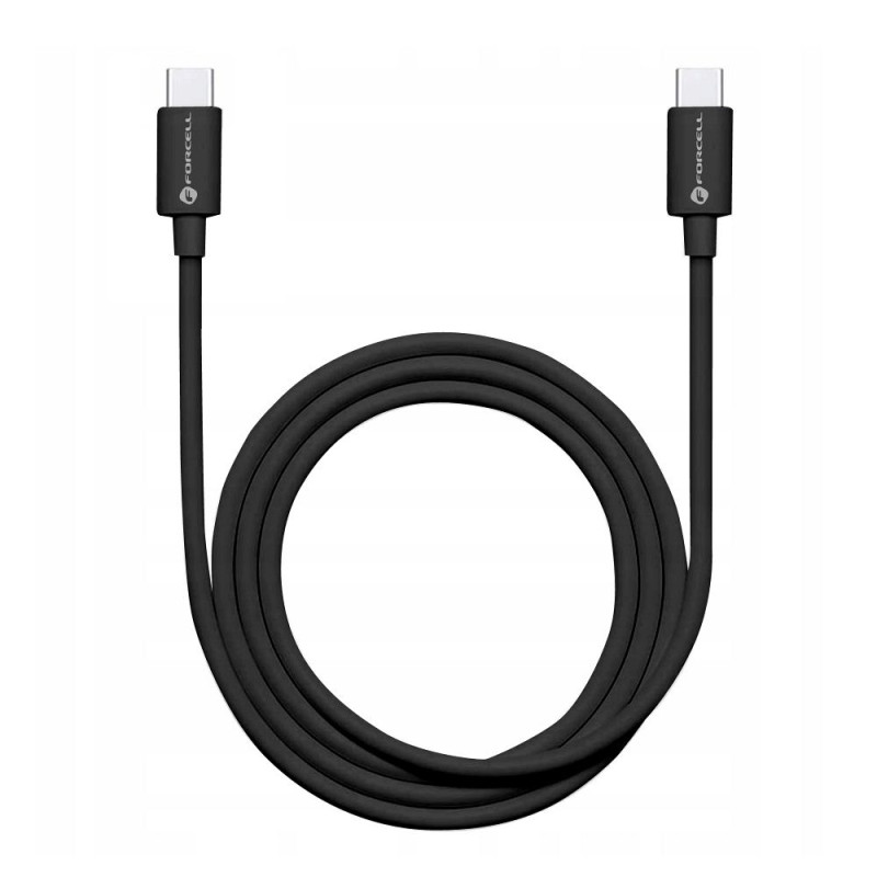Kabel Forcell F-ENERGY TUBE pro USB-C zařízení 1 m - černý