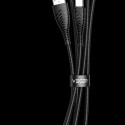 Kabel Veger V104 USB-A na USB-C 2,4A 1,2 m černý