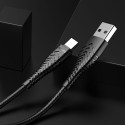 Kabel Veger V104 USB-A na USB-C 2,4A 1,2 m černý
