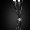 Kabel Veger V104 USB-A na USB-C 2,4A 1,2 m černý