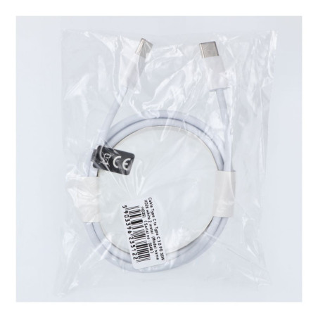 Kabel USB-C to Type C PD QC3.0 pro zařízení s USB-C 2 m - bílý