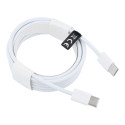 Kabel USB-C to Type C PD QC3.0 pro zařízení s USB-C 2 m - bílý