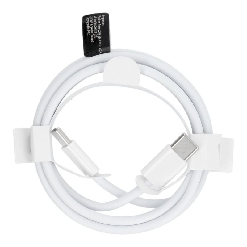 Kabel USB-C na USB-C PD QC3.0 3A 30W HD26 pro zařízení s USB-C 1 m - bílý