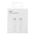 Kabel USB-C na USB-C PD QC3.0 3A 30W pro zařízení s USB-C 1 m - bílý