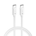 Kabel Forcell C338 USB C pro USB C 1 m - bílý