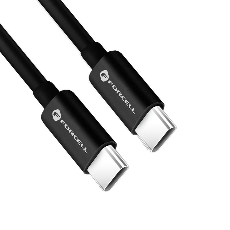 Kabel USB C Forcell F-ENERGY QC4.0 PD 3A 60W 0,25 m pro USB-C - černý