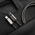 Kabel Forcell F-ENERGY pro USB-C zařízení 1 m - stříbrná