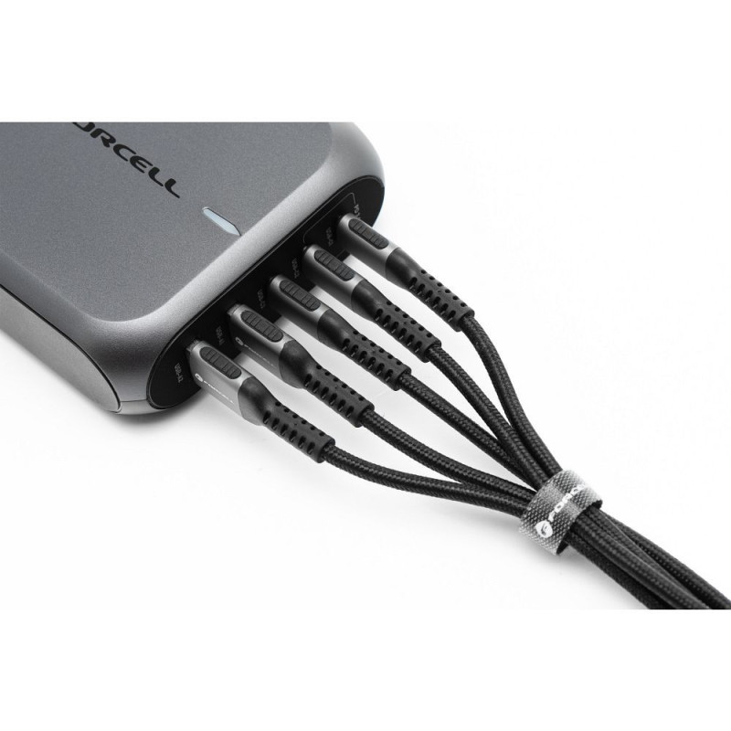 Kabel Forcell F-ENERGY pro USB-C zařízení 1,2 m - černá