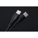 Kabel USB-C Blue Star 3A 60W ECO 1 m - černý