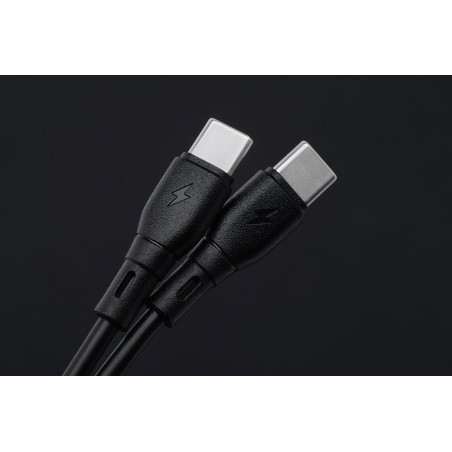 Kabel USB-C Blue Star 3A 60W ECO 1 m - černý